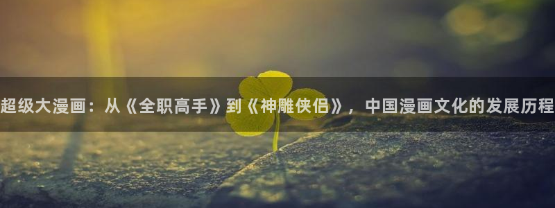yy漫画免登录：超级大漫画：从《全职高手》到《神雕侠侣》，中国漫画文化的发展历程